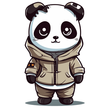 Cute Panda - png