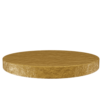 3d render gold podium pedestal for product display, luxury cylinder blank stage png