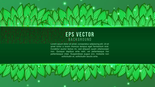 Green doodle decorative floral design frame with space for text in center. Black and white image in adult colouring books style vector