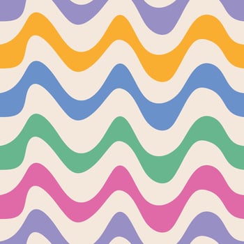 Waves background. Waves seamless pattern, Wavy background. Waves wallpaper. Retro background. vector