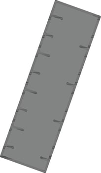 Isolated Ruler Scale Icon In Grey And Black Color. vector
