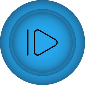 Forward Or Right Play Button Icon Or Symbol In Black And Blue Color. vector