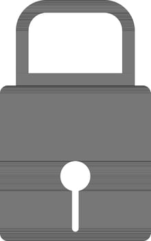 Illustration of padlock icon. vector