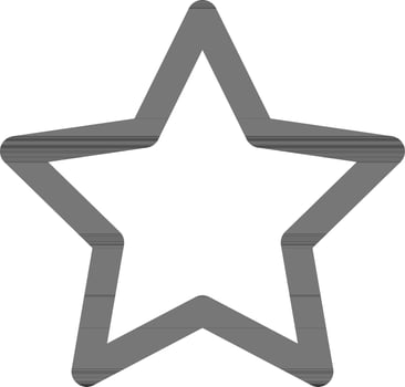 Star or favorite icon in line art. vector