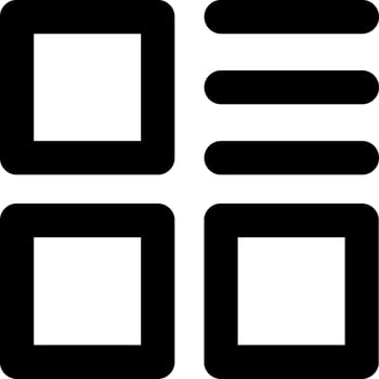Thumbnail icon or symbol in line art. vector
