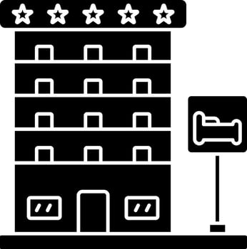 Five Star Hotel Icon vector