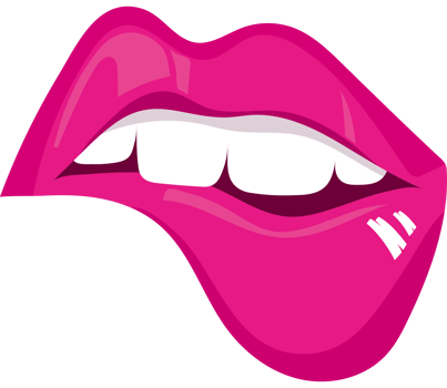 female mouth retro and nostalgic neon png