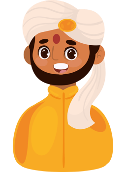 indian man portrait icon isolated png