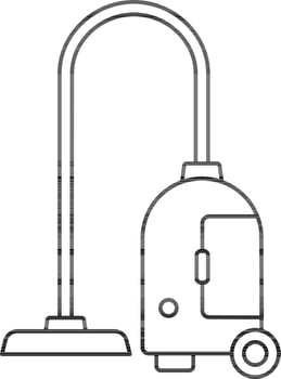 Vacuum Cleaner Icon In Outline Style. vector
