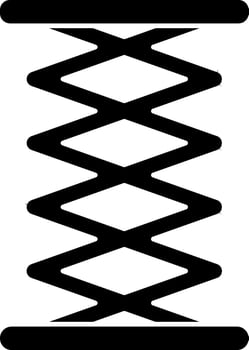 Jack Screw Stand Icon In Glyph Style. vector