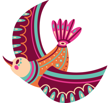 bird folk design png