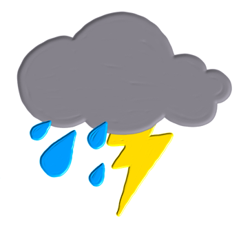 hand drawn cloud with acrylic paint png