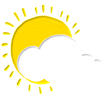 hand drawn cloud with acrylic paint png