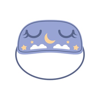 sleep mask icon white background vector