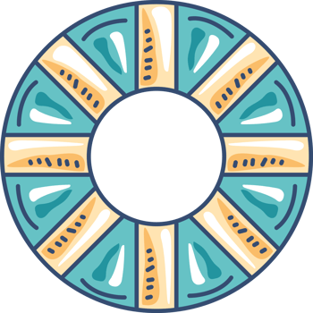 lifebuoy nautical icon isolated design png