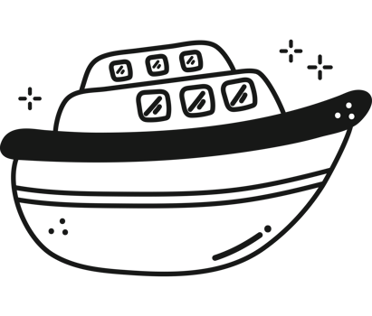 hand drawn yacht  png