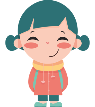 Smiling toddler with cute clothes  png