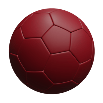 Red Soccer Ball png