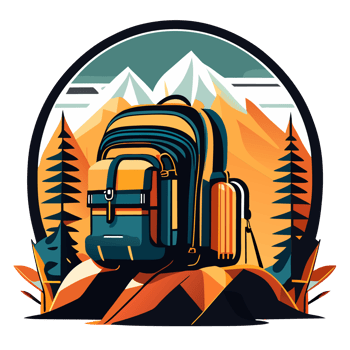 Backpack rucksack travel tourist knapsack outdoor hiking traveler backpacker baggage luggage illustration. png