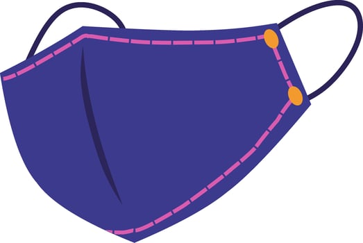Purple masker vector illustration