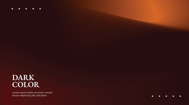 Trendy dark orange gradient background texture. Color blend. Blurred fluid texture. Vector Illustration