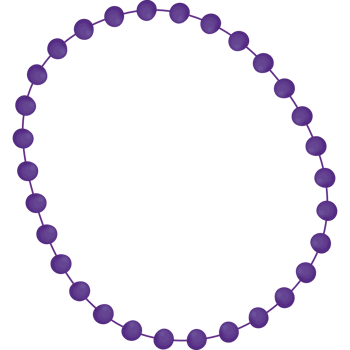 purple mardi gras necklace  png