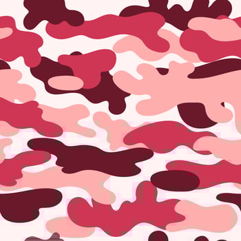 Seamless pink camouflage pattern Fashion pink camo texture background Abstract vector illustration for uniform cloth design Repeat camouflage wallpaper fabric textile print Pink dirty forest texture.