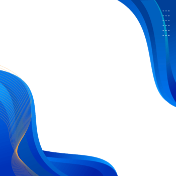 Abstract blue curve corner border or blue wave border for a certificate or business background png