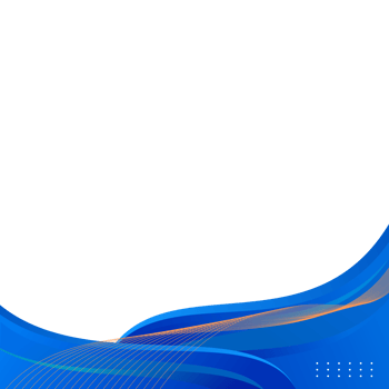 Abstract blue curve corner border or blue wave border for a certificate or business background png
