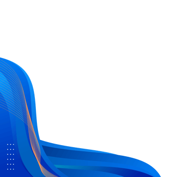 Abstract blue curve corner border or blue wave border for a certificate or business background png