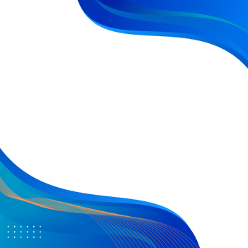 Abstract blue curve corner border or blue wave border for a certificate or business background png