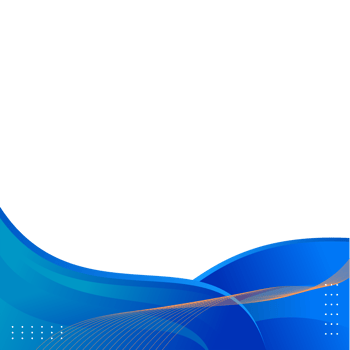 Abstract blue curve corner border or blue wave border for a certificate or business background png