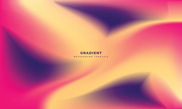 Colorful gradient mesh background template copy space. Colour gradation backdrop design for poster, banner, landing page, leaflet, pamphlet, or cover. vector
