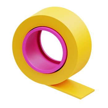 Tape stationery, 3D Illustration png