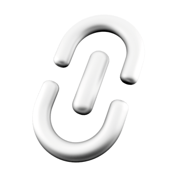 3d rendering Hyperlink icon. 3d render item like a word or button that points to another location icon. png