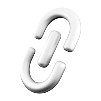 3d rendering Hyperlink icon. 3d render item like a word or button that points to another location icon. png