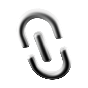 3d rendering Hyperlink icon. 3d render item like a word or button that points to another location icon. png