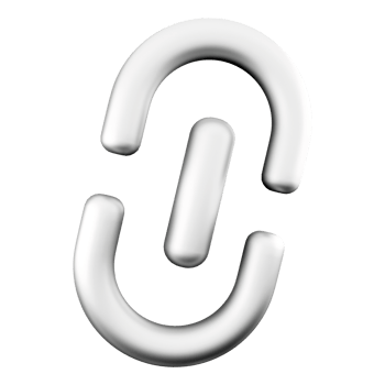 3d rendering Hyperlink icon. 3d render item like a word or button that points to another location icon. png