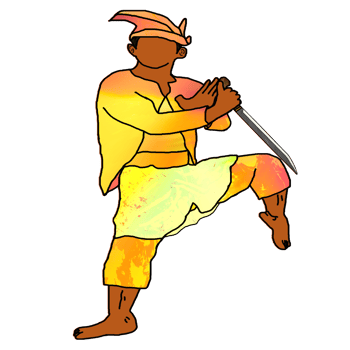 icon old costume Malay warrior png