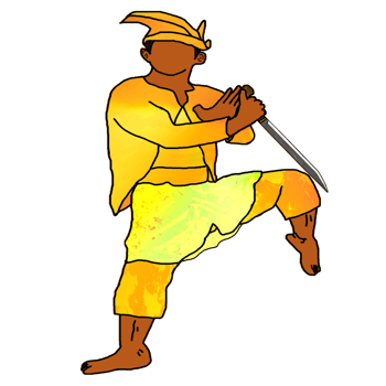 icon old costume Malay warrior png
