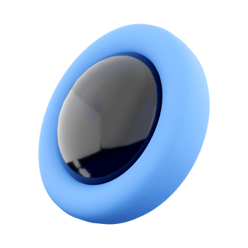 3d rendering Modern black round shaped engine start button icon. 3d render Sparkling start button icon. png