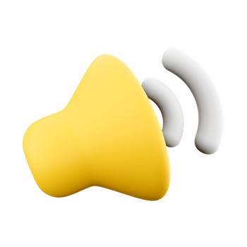 3d rendering sound icon. 3d render volume, Sound device icon. png
