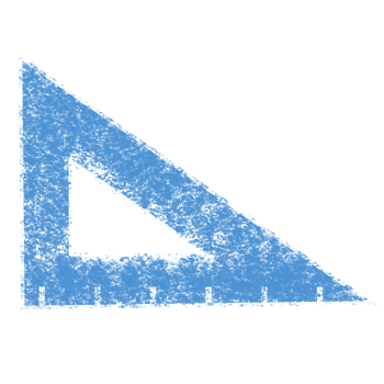 Triangle Ruller Chalk Style Illustrations png