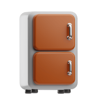 kitchenware Refrigerator illustration 3d png