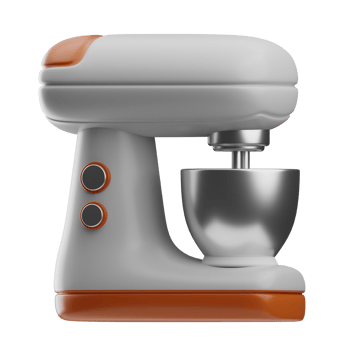 kitchenware mixer illustration 3d png