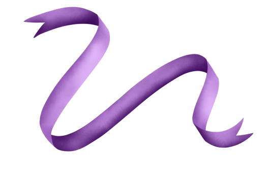 Purple ribbon watercolor texture png