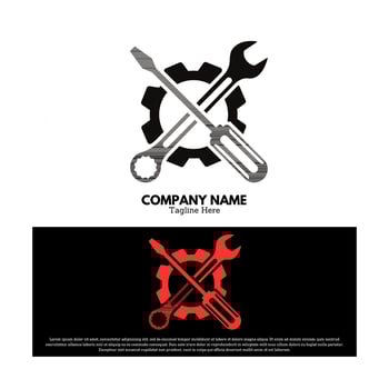 Mechanic logo vector design illustration, brand identity emblem