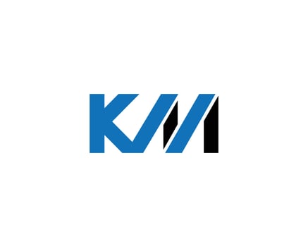 KM Letter Abstract Logo Vector Template Elements.