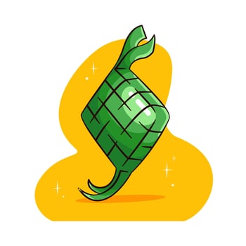 Illustration vector graphic of the Ketupat
