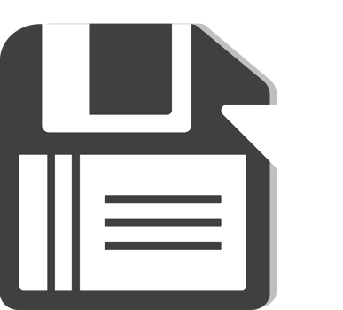 save Icon Simple flat symbol. recording disc, floppy disk png